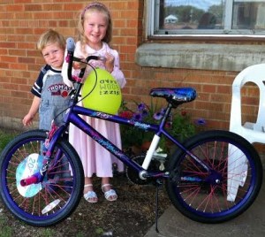Purple Bike Winner