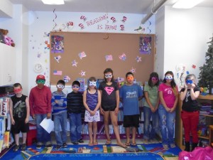 Nobody wanted me to say their names, silly superheros, see if you can guess who's who!!